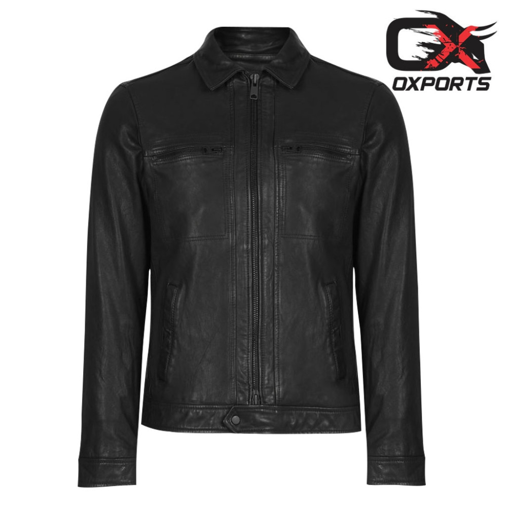 Black Breckenridge Leather Jacket