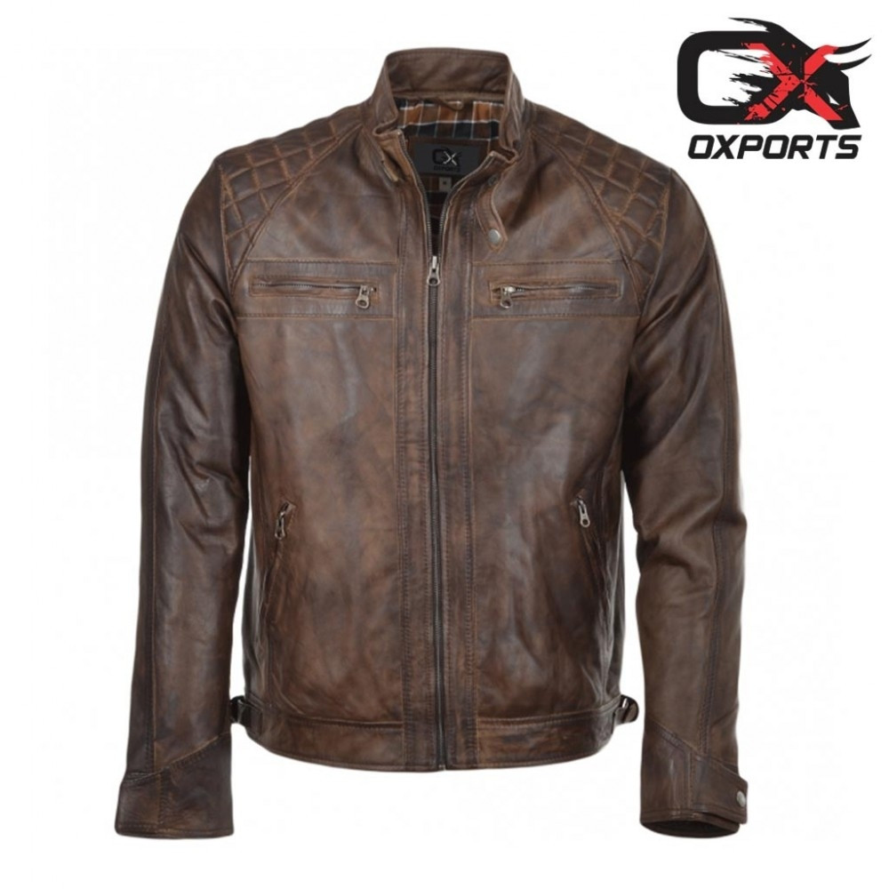 Lucerne Timber Biker Leather Jacket