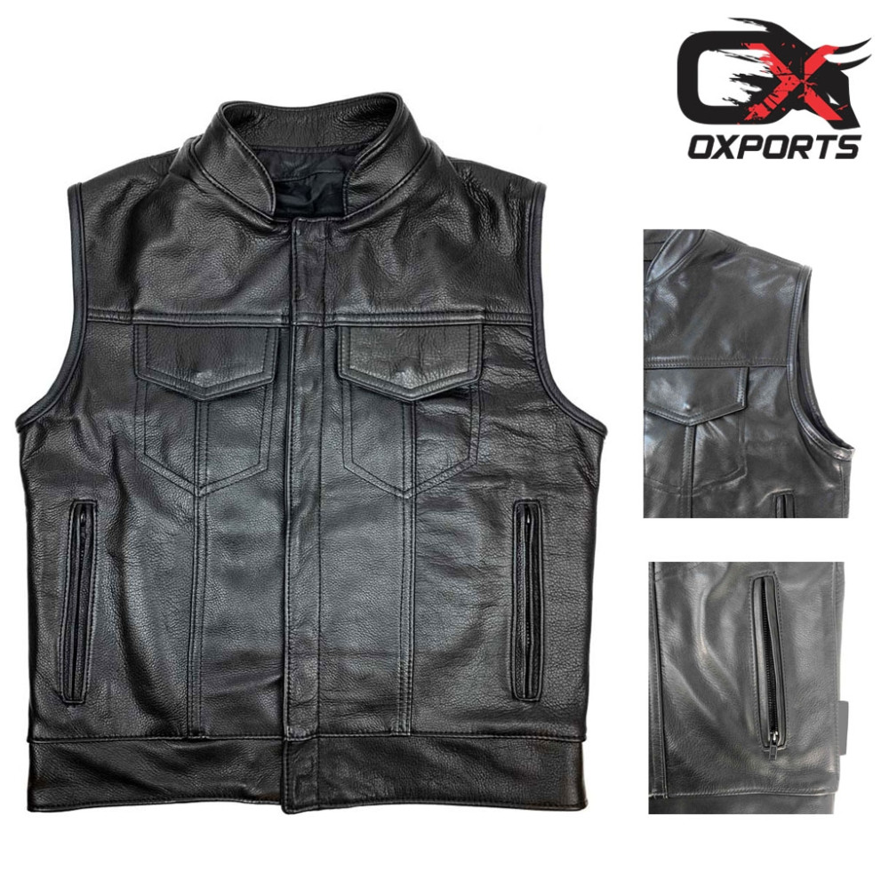 Trollstigen Motorcycle Leather Vest
