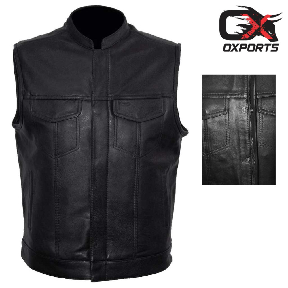 Oxports Sharp Shooter Concealment Leather Vest for Men