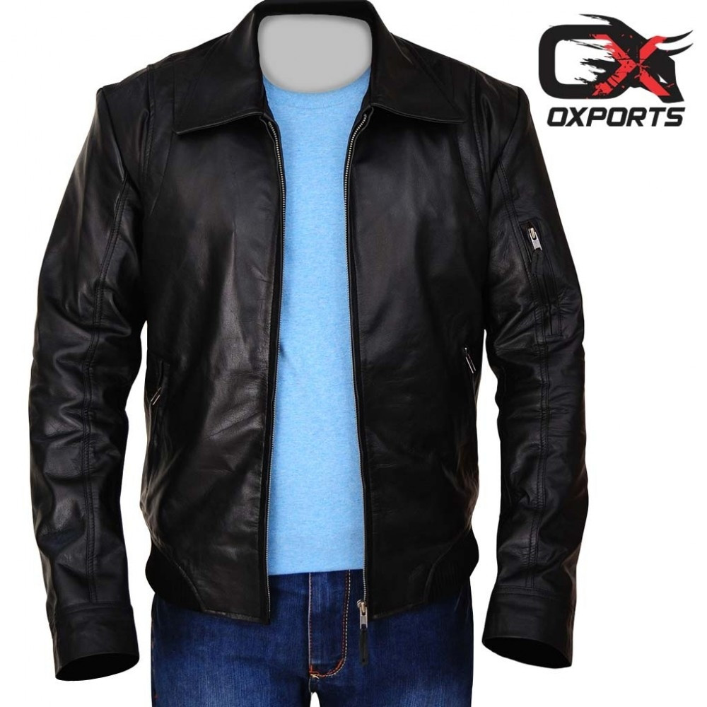 The Rock Black Leather Jacket