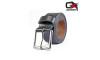 Oxports Black Genuine Leather Jeans Belt