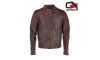 Ioannina Vintage Brown Biker Leather Jacket