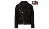 Men Orlando Black Leather Biker Jacket