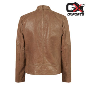 Belfast Brown Leather Jacket